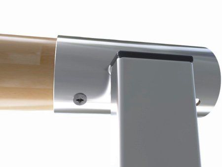 Станок хореографический напольный однорядный из нержавеющей стали