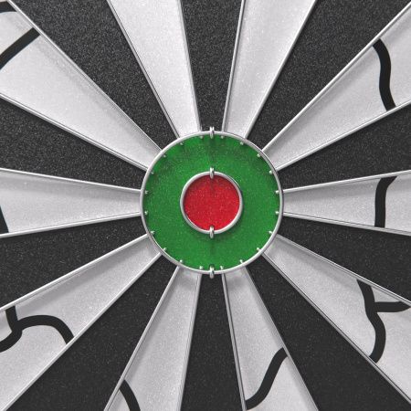 Дартс DFC PRINT двусторонний 45 см, 6 дротиков