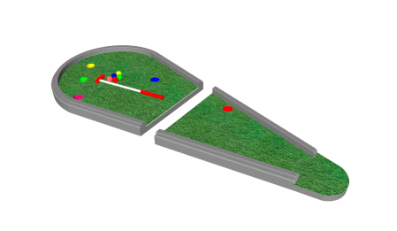 Дорожка для игры  в мини гольф  SUPERSTAR