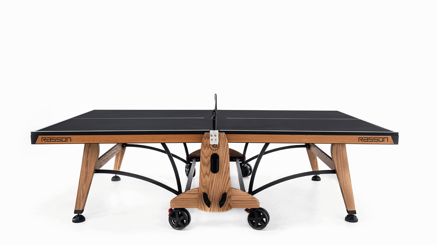 Теннисный стол складной для помещений "RASSON PREMIUM T03 Indoor" (натуральный дуб) с сеткой