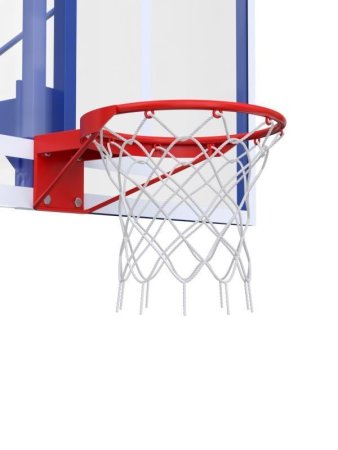 Баскетбольная стойка разборная одноопорная с проф. щитом 1800х1050 мм из оргстекла 15 мм и усиленным кольцом