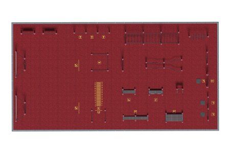Площадка по требованиям Министерства спорта РФ (приказ № 1049 от 24.12.2021 г., без уличных тренажер