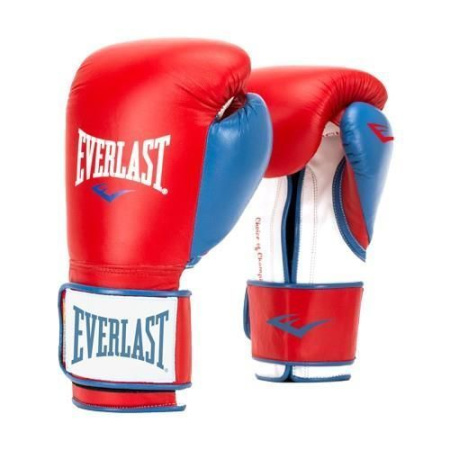 Перчатки тренировочные Everlast Powerlock PU Красный/Синий 16 Oz