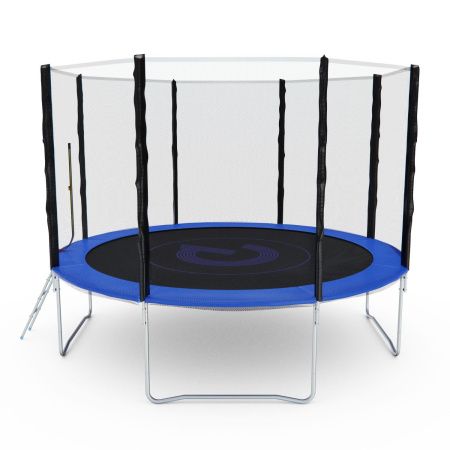 Батут с сеткой DFC PELPO 12ft с лестницей, BLUE