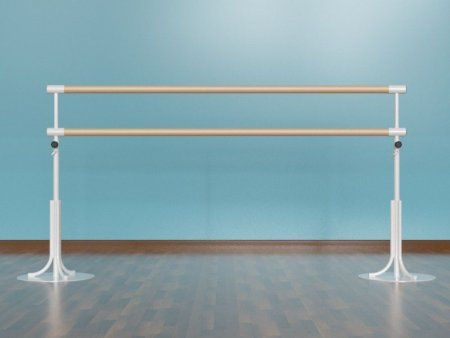 Двухрядный мобильный балетный станок с регулировкой высоты