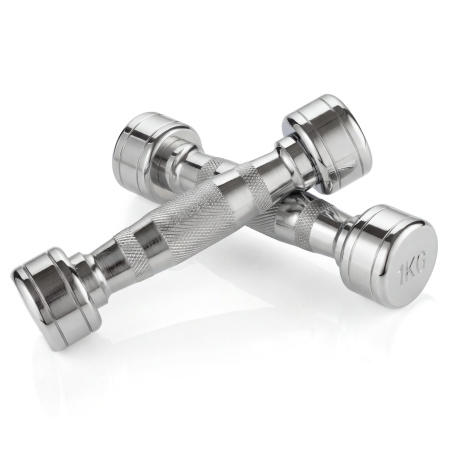 Набор гантелей хром (пары) от 1-10 кг VictoryFit VF-SET110-CR