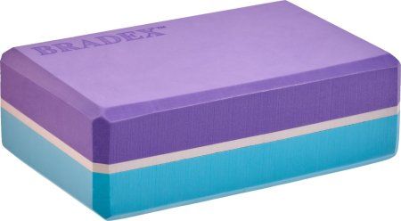 Блок для йоги Bradex SF 0732, фиолетовый/синий
