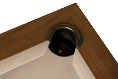 Бильярдный стол для пула RASSON "Pierce" 8 футов (коричневый) с плитой, со столешницей