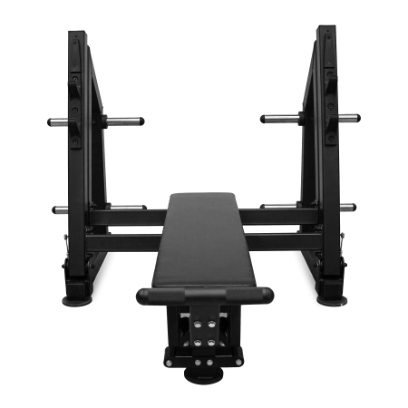 Скамья для жима лёжа с доводчиком, упором и подставкой для ног BRONZE GYM PARTNER ML-901