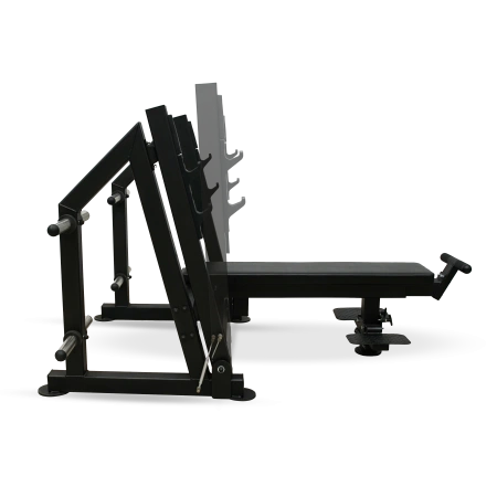 Скамья для жима лёжа с доводчиком, упором и подставкой для ног BRONZE GYM PARTNER ML-901