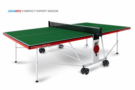 Теннисный стол StartLine Compact EXPERT Indoor зеленый