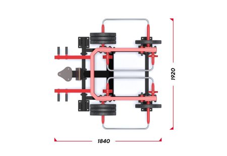 Уличный тренажер "Жим от груди сидя" с изменяемой нагрузкой