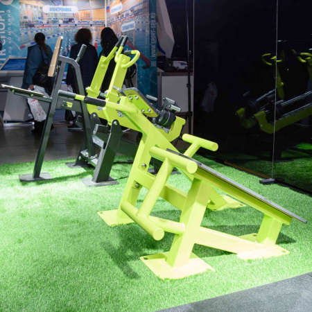 F-1709 Уличный тренажер Скамья для пресса + гиперэкстензия ZAVODSPORTA