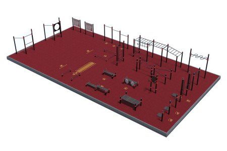 Площадка по требованиям Министерства спорта РФ (приказ № 1049 от 24.12.2021 г., без уличных тренажер