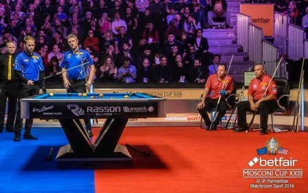 Бильярдный стол для пула RASSON "Victory 2 Plus" 9 футов (черный, сланец 30 мм)