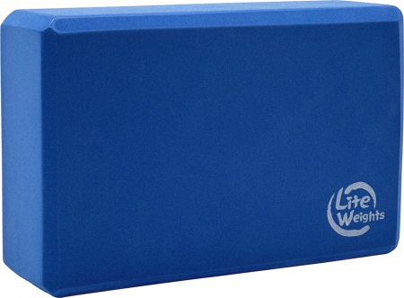 Блок для занятий йогой Lite Weights 5494LW, голубой