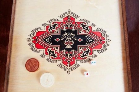 Нарды Бакинские "Синий узор" в дипломате