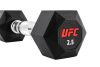 Комплект обрезиненных октагональных гантелей 5 пар от 10 до 20кг UFC Octagon Dumbbell