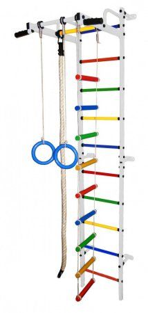 Детский спортивный комплекс Формула Здоровья Карапуз-5А (белый радуга)