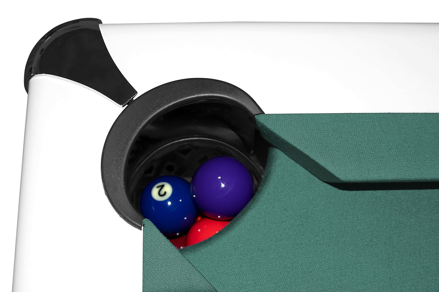 Бильярдный стол для пула Dynamic Billard "Triumph" 8 футов (матово-белый) в комплекте, аксессуары и сукно