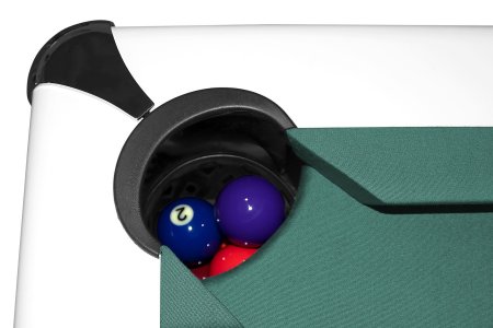 Бильярдный стол для пула Dynamic Billard "Triumph" 8 футов (матово-белый) в комплекте, аксессуары и сукно