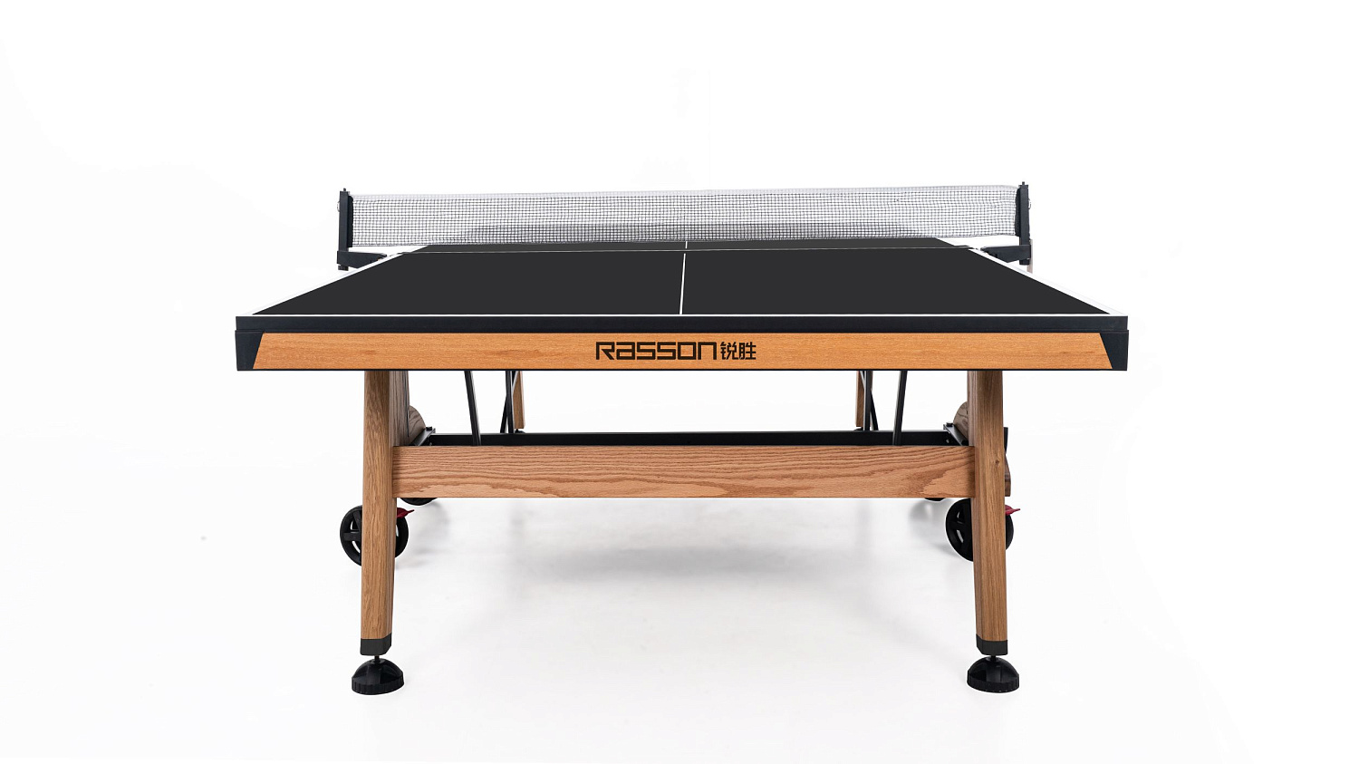 Теннисный стол складной для помещений "RASSON PREMIUM T03 Indoor" (натуральный дуб) с сеткой