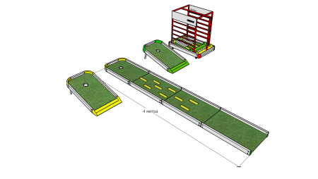 Дорожки для игры в мини гольф «KIDS» 3.3