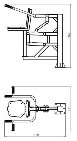 Тренажер "Жим на брусьях"