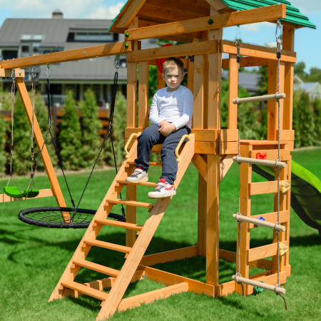 Детский игровой комплекс UNIX Line (6 in 1) Light Green