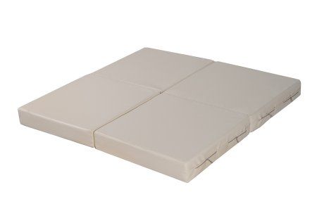 Мат № 11 КМС (100 х 100 х 10) складной 4 сложения бежевый