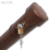 Тубус QK-S Musketeer 1x1 с отделением для удлинителя коричневый аллигатор