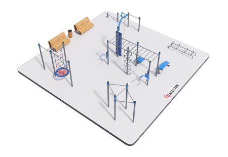 Воркаут площадка №2 - 12х12 метров (144 кв.м.)