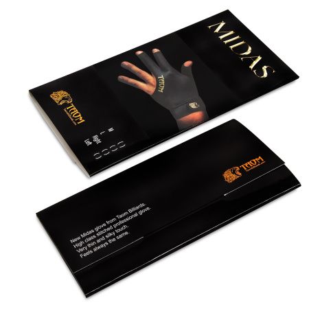 Перчатка Taom Midas Billiard Glove черная левая L