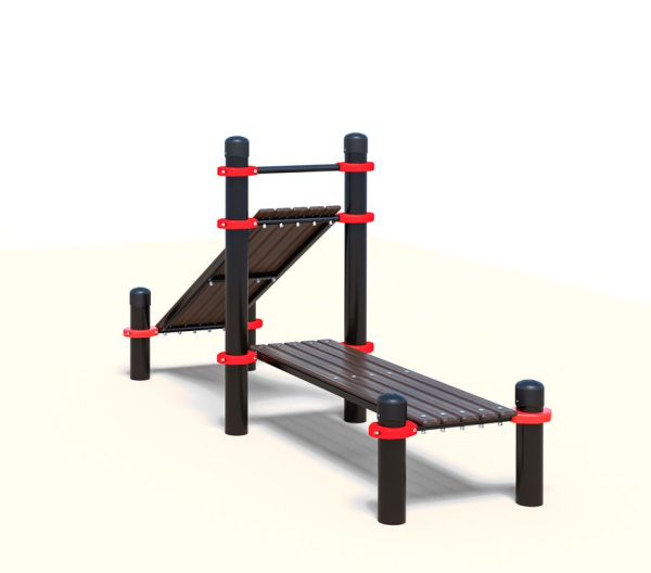 Двойная лавка для пресса - горизонтальная + с уклоном