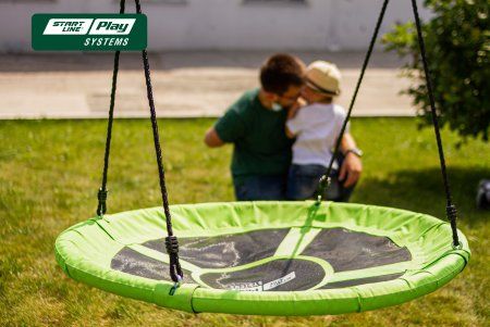 Качели SLP SYSTEMS 3 секции лодочка красное + Качеля TS40 сиденье гибкое желтое