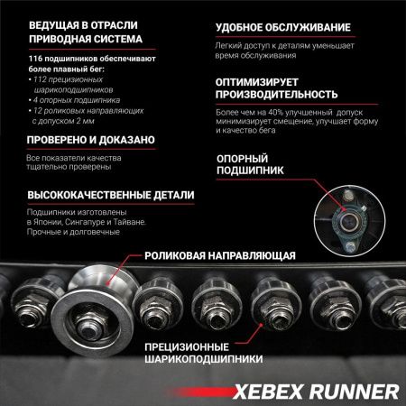 Инерционная беговая дорожка Xebex ACTT-03