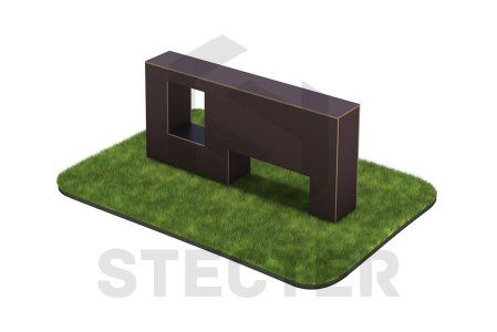 Элемент полосы препятствий "Стенка с двумя проломами"