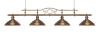 Светильник Fortuna Modena Bronze Antique  4 плафона