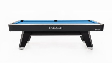 Бильярдный стол для пула "Rasson Acurra" 9 футов (черный, сланец 25 мм) в комплекте с плитой, аксессуары и сукно
