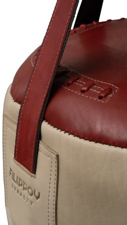 Боксёрский мешок «ONSERS FILIPPOV» красный/бежевый 150см/40см/68-70кг