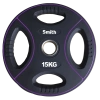 Диск для штанги Smith полиуретановый 15 кг.