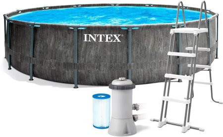 Каркасный бассейн Intex Greywood Prism Frame Premuim / 26742NP (457х122см)