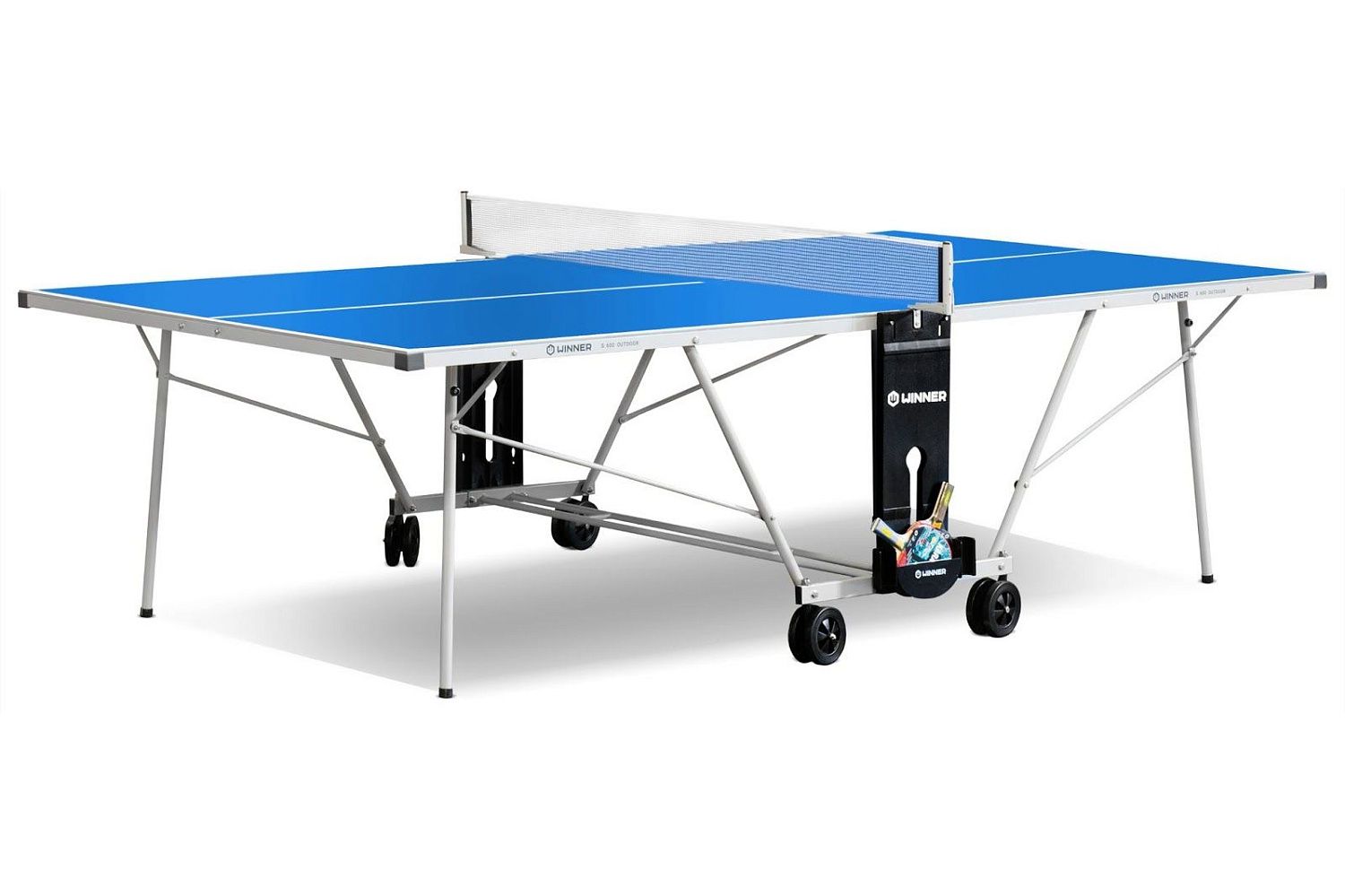 Теннисный стол всепогодный "Winner S-600 Outdoor" (в комплекте сетка, 2 ракетки, 3 шарика)