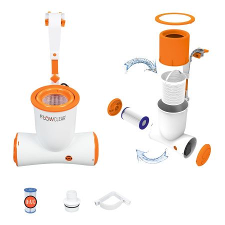 Фильтр-насос картриджный Bestway со скиммером / 58469 (3974 л/ч)