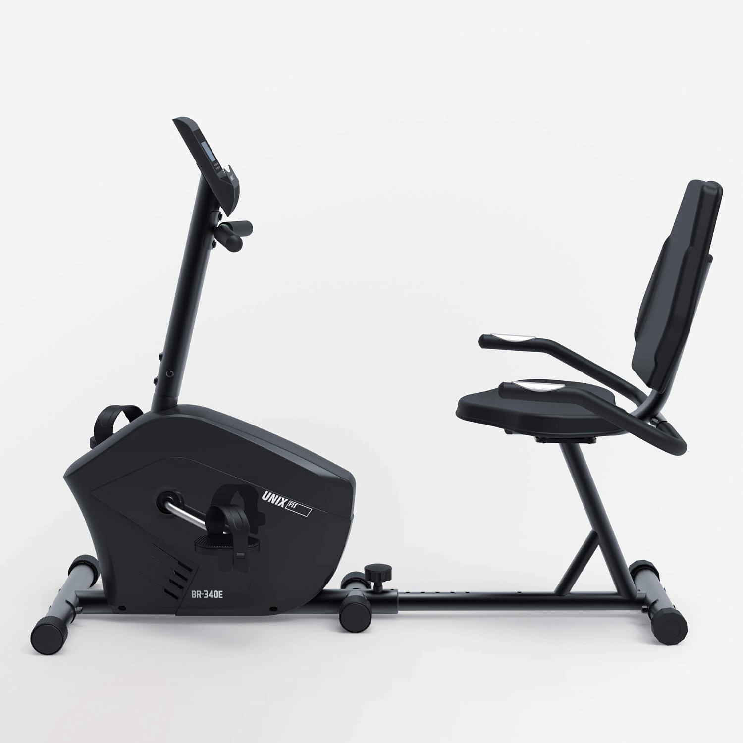 Горизонтальный велотренажер UNIX Fit BR-340E компактный / Compact