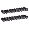 Гантельный ряд профессиональный (шаг 2,5 кг, 10 пар) PROFI-FIT 27,5-50 кг