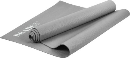 Коврик для йоги и фитнеса Bradex SF 0686, 190*61*0,5 см, серый
