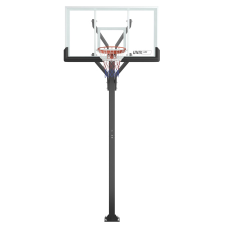 Баскетбольная стойка стационарная UNIX Line B-Stand-PC 72"x42" R45 H230-305 см