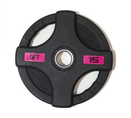 Диск олимпийский обрезиненный Original FitTools 15 кг.