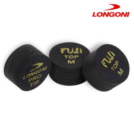 Наклейка для кия Longoni Fuji Black ø14мм Medium 1шт.
